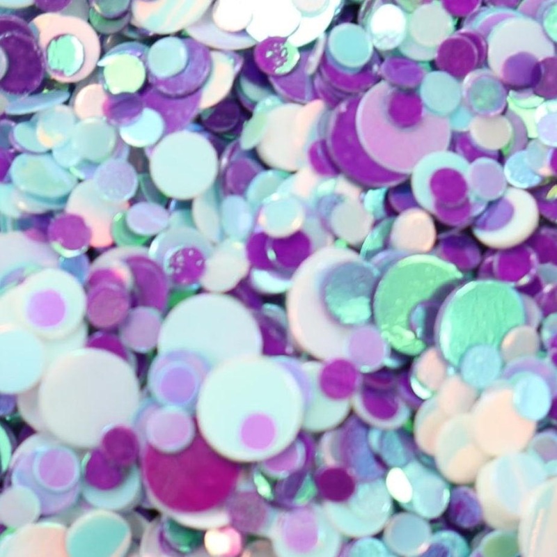 Trixie Nail Iridescent Purple, Blue & White Nail Glitter 5g