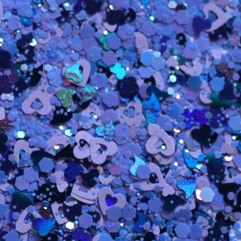 Cold Heart Blue Nail Glitter 5g