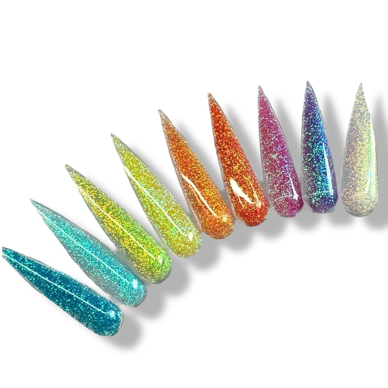 ‘Roller Party’ Iridescent Glitter Acrylic Collection