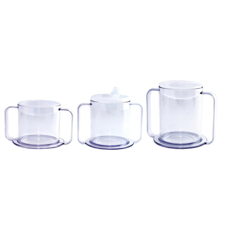 3 HANDLE MUG, CLEAR, 9 OZ, SOLD AS EACH KINSMAN 10000721