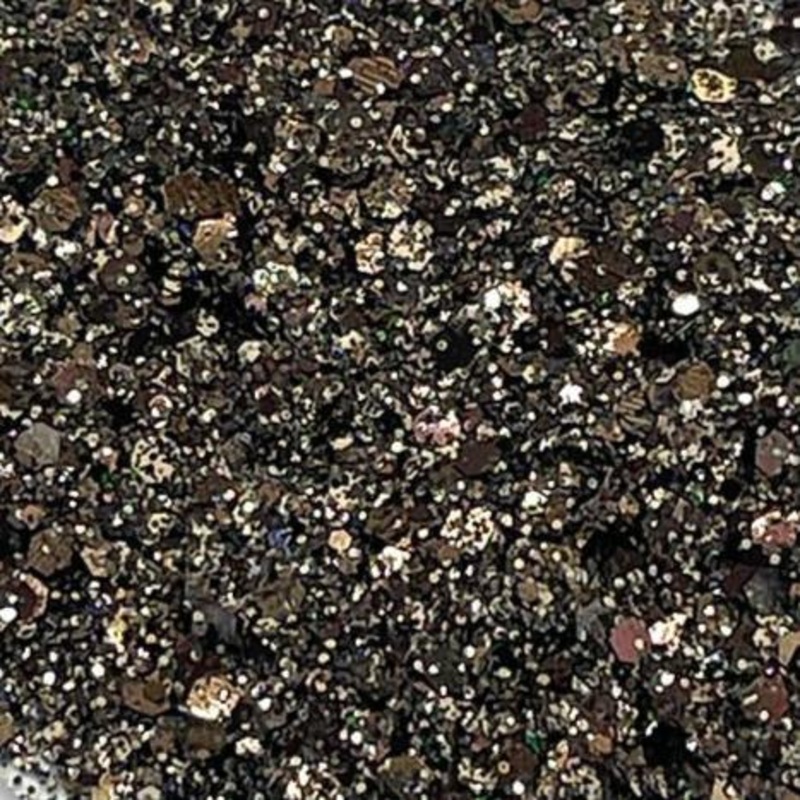 Autumn Shower Brown and Black Nail Glitter 5g