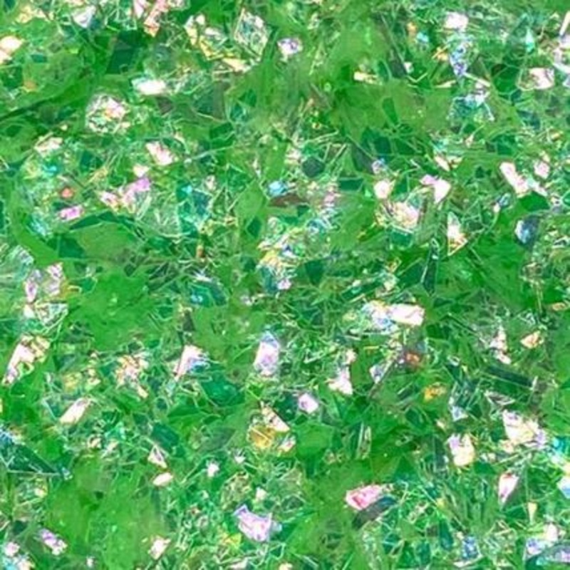 Lime Dreams – Green Iridescent Micro Shards Nail Glitter