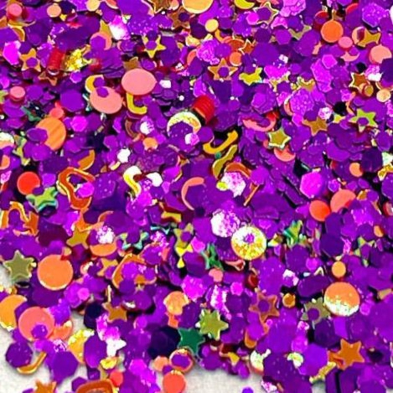 Spell Bound – Purple, Orange and Gold Glitter
