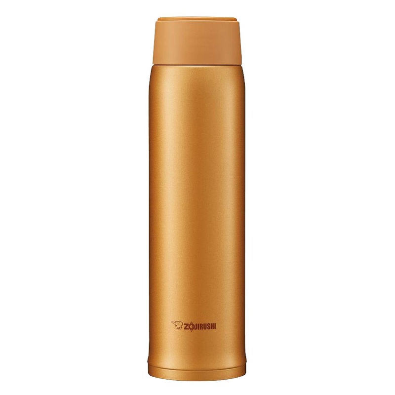 Zojirushi Stainless Steel Water Bottle – 600ml Lightweight Hot/Cold Insulation Honey Gold