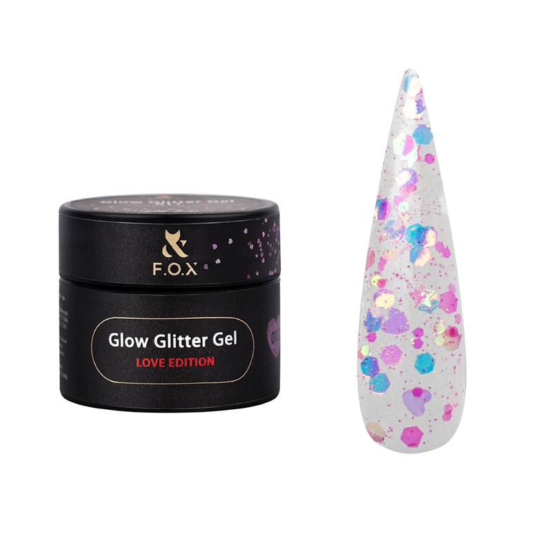 F.O.X Glow Glitter Gel 012