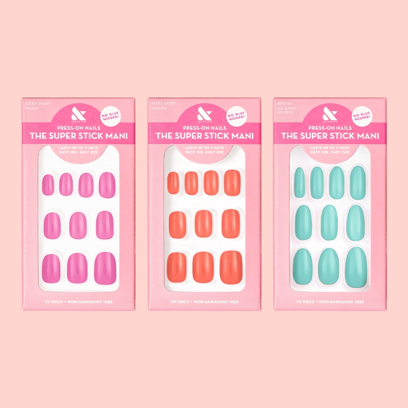 Summer Super Stick Press-On Set