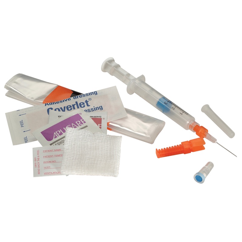 3ML LUER SLIP SYRINGE WITH FILTER-PRO DEVICE & 23G X 1 PRE-ATTACHED NEEDLE WITH NEEDLE-PRO, 22G X 1 SECONDARY NEEDLE, SUPPORT, SOLD AS CASE ICU 1