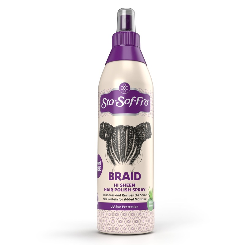 Braid Hi Sheen Hair Polish Spray Enhances and Revives the Shine with Aloe Vera 350ml