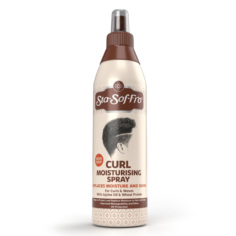 Curl Moisturising Spray Replaces Moisture and Shine for Curls & Waves with Jojoba Oil & Wheat Protein 250ml